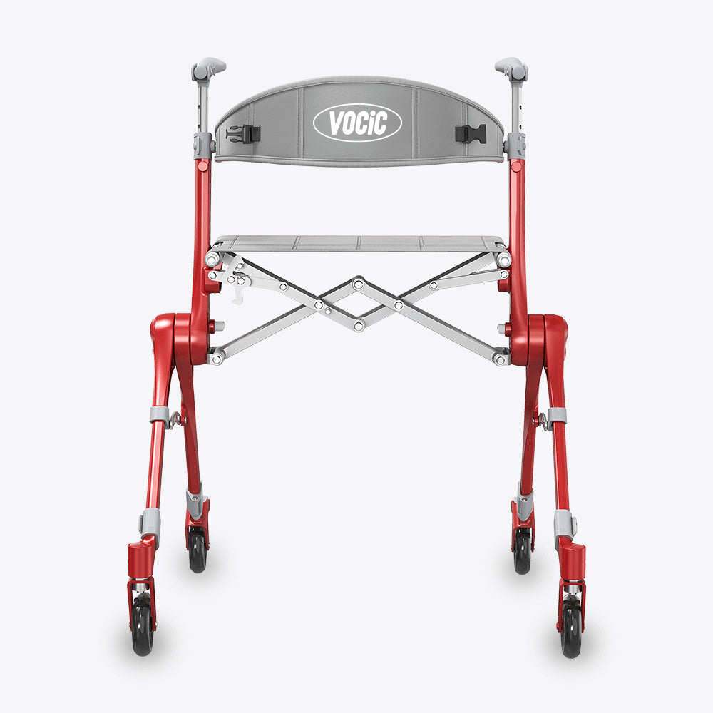 Ultra Lightweight Foldable Rollator for Adults – Z35 Walkers with Dual X-Design Supports 300 lbs Includes Carry Bag