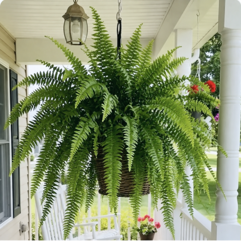 Large artificial Boston fern