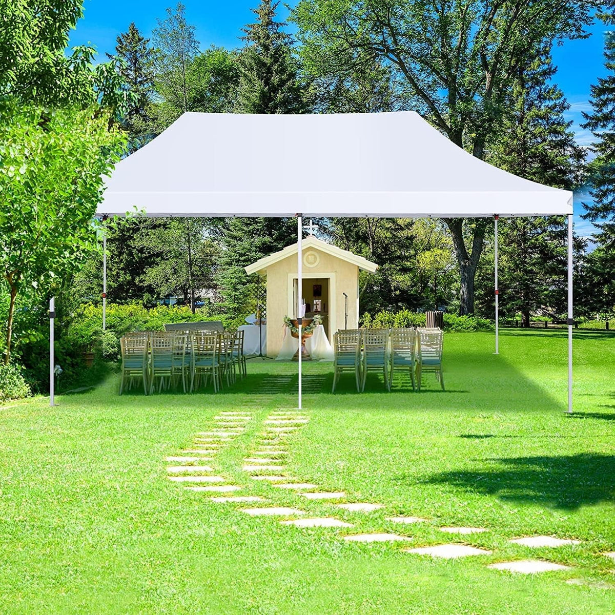🔥[Hot sale]🔥10x20Pop up Canopy Tent with 6 sidewalls Commercial Heavy Duty Canopy UPF 50+ All Weather Waterproof Outdoor Wedding Party Tents