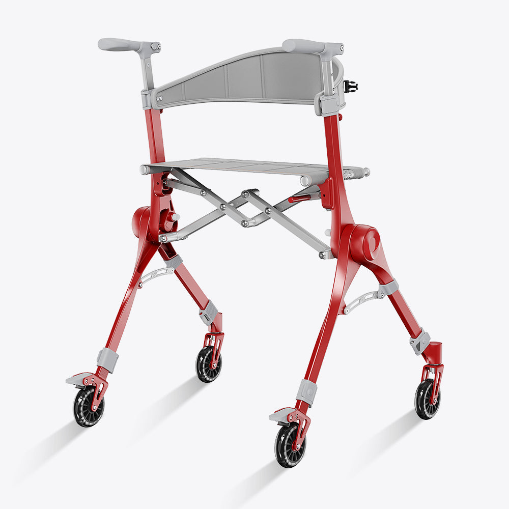 Ultra Lightweight Foldable Rollator for Adults – Z35 Walkers with Dual X-Design Supports 300 lbs Includes Carry Bag